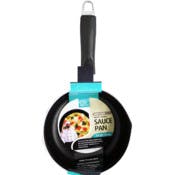 Nonstick Saucepans, Black, 1.6 Qt