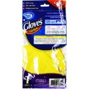 Latex Kitchen Gloves, Yellow, Large