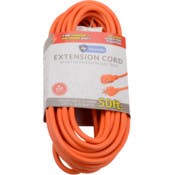 Indoor/Outdoor Extension Cords, Orange, 50'