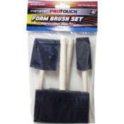 Foam Paint Brush Set, 4 Pieces