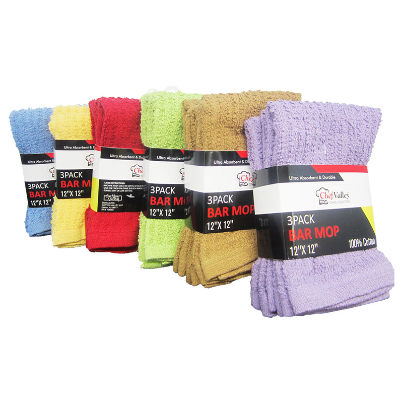 New Bar Mop 30/32 oz with Colored Stripe – All Rags