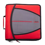 Case-It Mighty Zip Tab Binder - Red, 3"