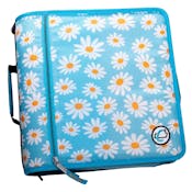 Case-It Mighty Zip Tab Binder - Daisy Blue, 3"