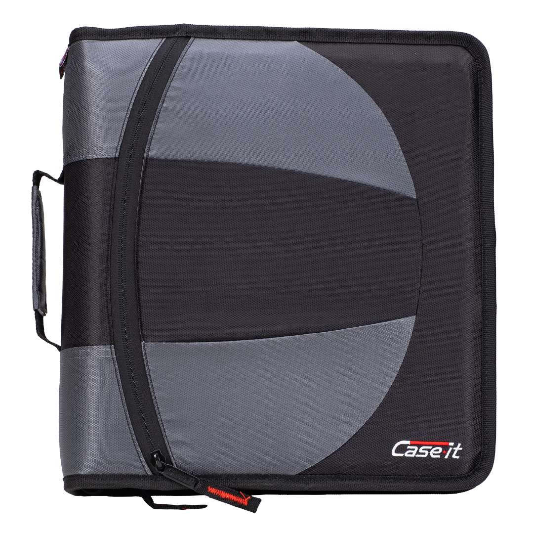 IMF バインダー Wholesale Case-It Dual 2.0 Zipper Binders - Midnight Blue, 4
