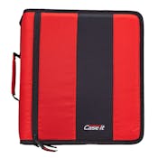 Case-It Classic Zipper Binders - Red, 2"