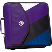 4" Zip Closure Binders - 3 Ring, Assorted