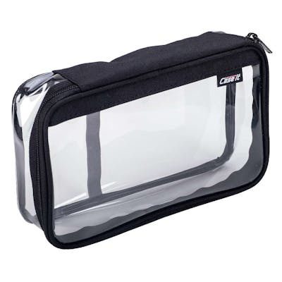 Case-It Clear Case XL Pencil Pouch - Black
