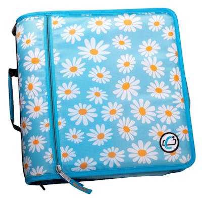 Case-It Mighty Zip Tab Binder - Daisy Blue, 3"