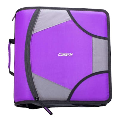 Case-It King Zip Tab Binders - Deep Purple, 4"