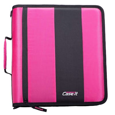 Case-It Classic Zipper Binders - Magenta, 2"