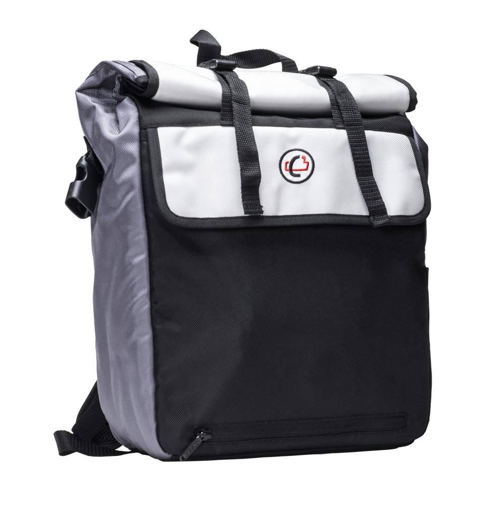 Wholesale Caseit Rolltop Backpack with Binder Holder Black (SKU