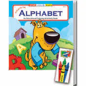 Fun with the Alphabet Coloring Book Sets - 4 Pack Crayons, Ages 3-11