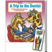 A Trip to the Dentist Coloring Book Sets - 4 Pack Crayons, Ages 3-11