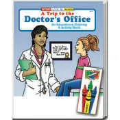 A Trip to the Doctor's Office Coloring Book Sets - 4 Pack Crayons, Ages 3-11