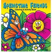 Springtime Friends Coloring & Activity Books - 16 Pages, Ages 3-9