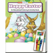 Happy Easter Coloring & Activity Book Sets - 4 Pack Crayons, Ages 3-11