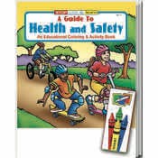 A Guide to Health and Safety Coloring Book Sets - 4 Pack Crayons, Ages 3-11