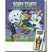 Scary Stuff Coloring Book Fun Pack - 4 Colors, 8" x 10.5"