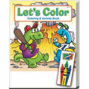 Dinosaur Coloring & Activity Book Sets - 4 Pack Crayons, Ages 3-11