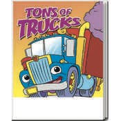 Trucks Coloring & Activity Book  - 16 Pages, Ages 3-11
