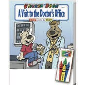 A Visit to the Doctor's Office Coloring Book Sets - 4 Pack Crayons, Stickers, Ages 3-11