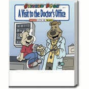 A Visit to the Doctor's Office Coloring Books - 8 Pages, Stickers, Ages 3-11