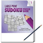 Sudoku Puzzle Books - 32 Pages, Pencil Included, Large Print