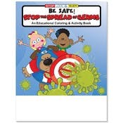 Stop Germ Spread Educational Coloring Books - 16 Pages, Ages 3-9