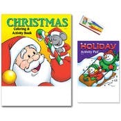 Holiday Coloring & Activity Book Sets - 3 Pieces, Vol. 4