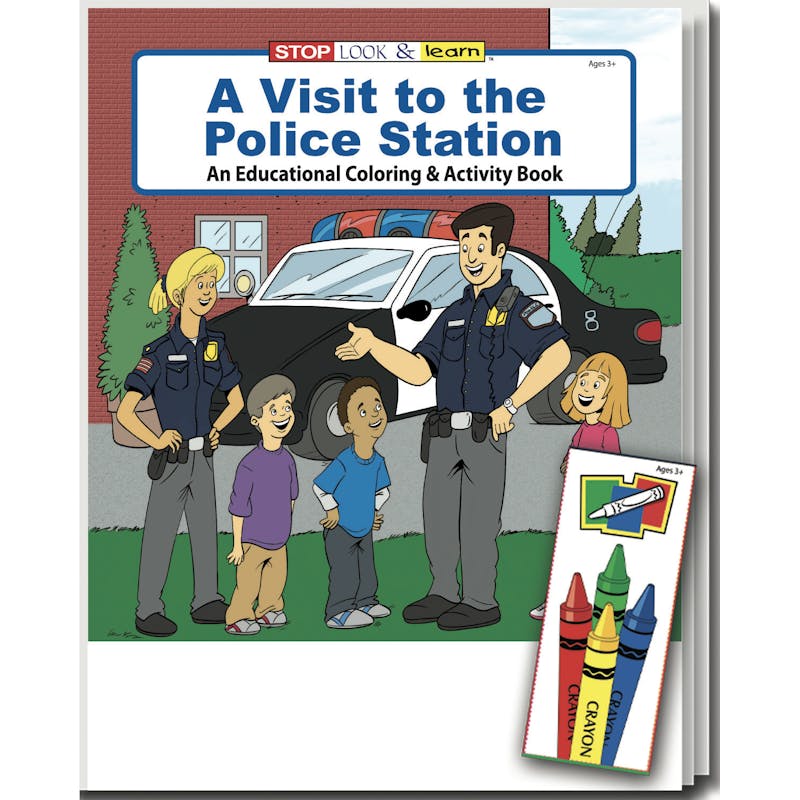 Coloring Book Fun Pack - A Visit to the Police Station
