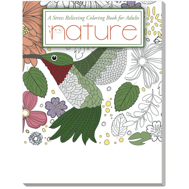 Nature - Stress Relieving Coloring Book for Adults