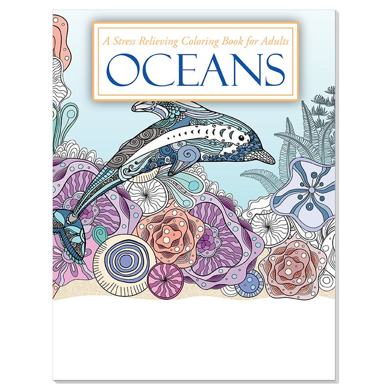 Oceans Stress Relieving Coloring Book for Adults
