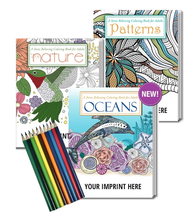 Adult Coloring Books Set - 3 Coloring Books for Grownups - 120