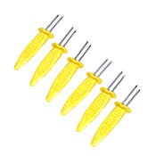 Jumbo Corn Holders - 6 Pack, Stainless Steel