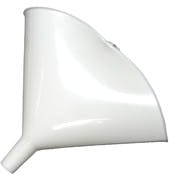Folding Funnels - White, Plastic, Diameter 5"
