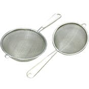 Stainless Steel Mesh Strainers - Set of 2
