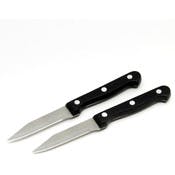 Paring Knife Sets - Black, 2 Pack, 3.5"