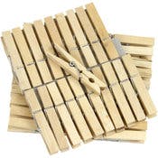 Wood Clothes Pins - Large, 40 Pack