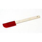 Silicone Spatulas - Wood Handle, Blue/Red
