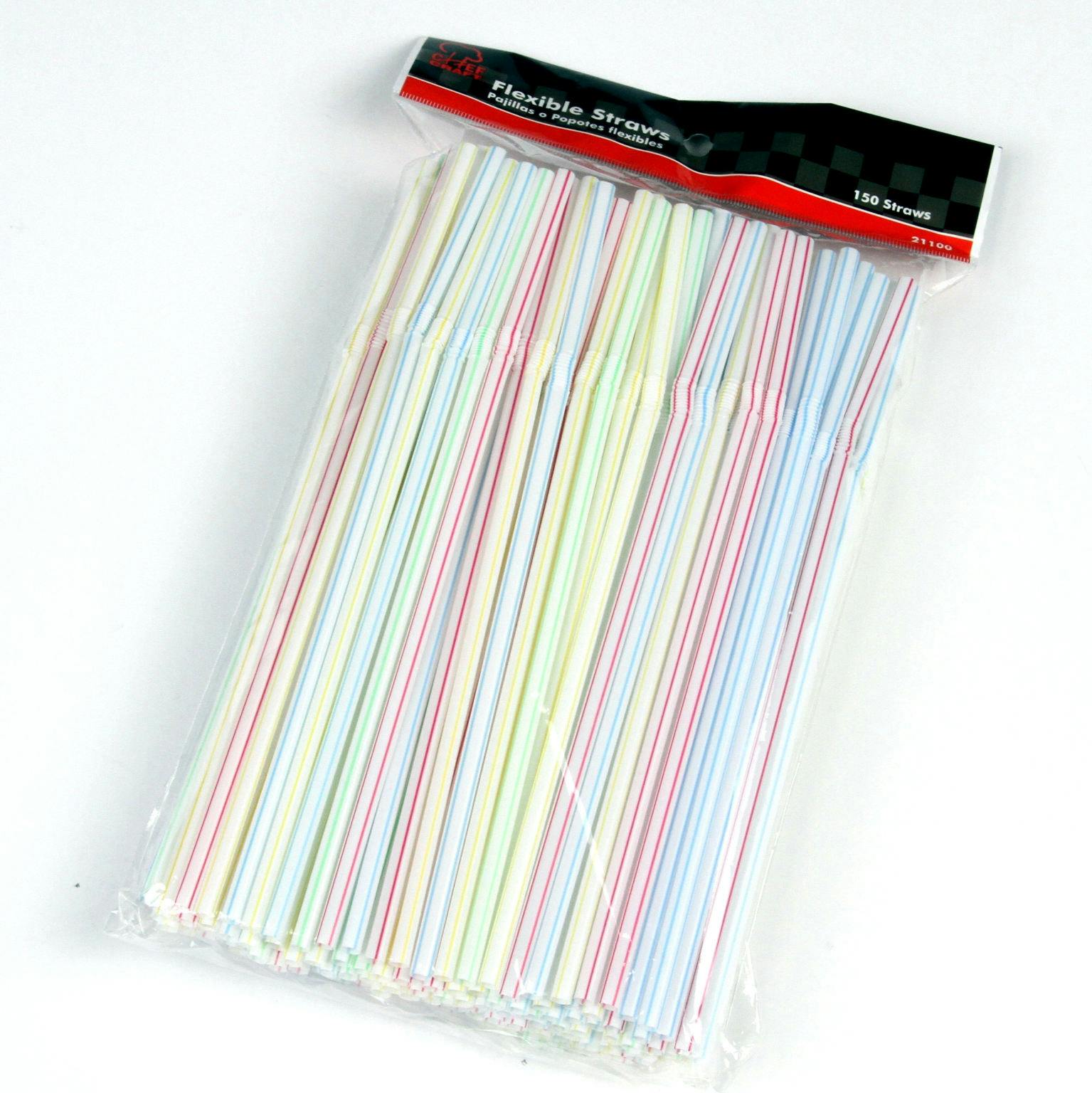 Wholesale Flexible Straws 150 Pack (SKU 2287868) DollarDays