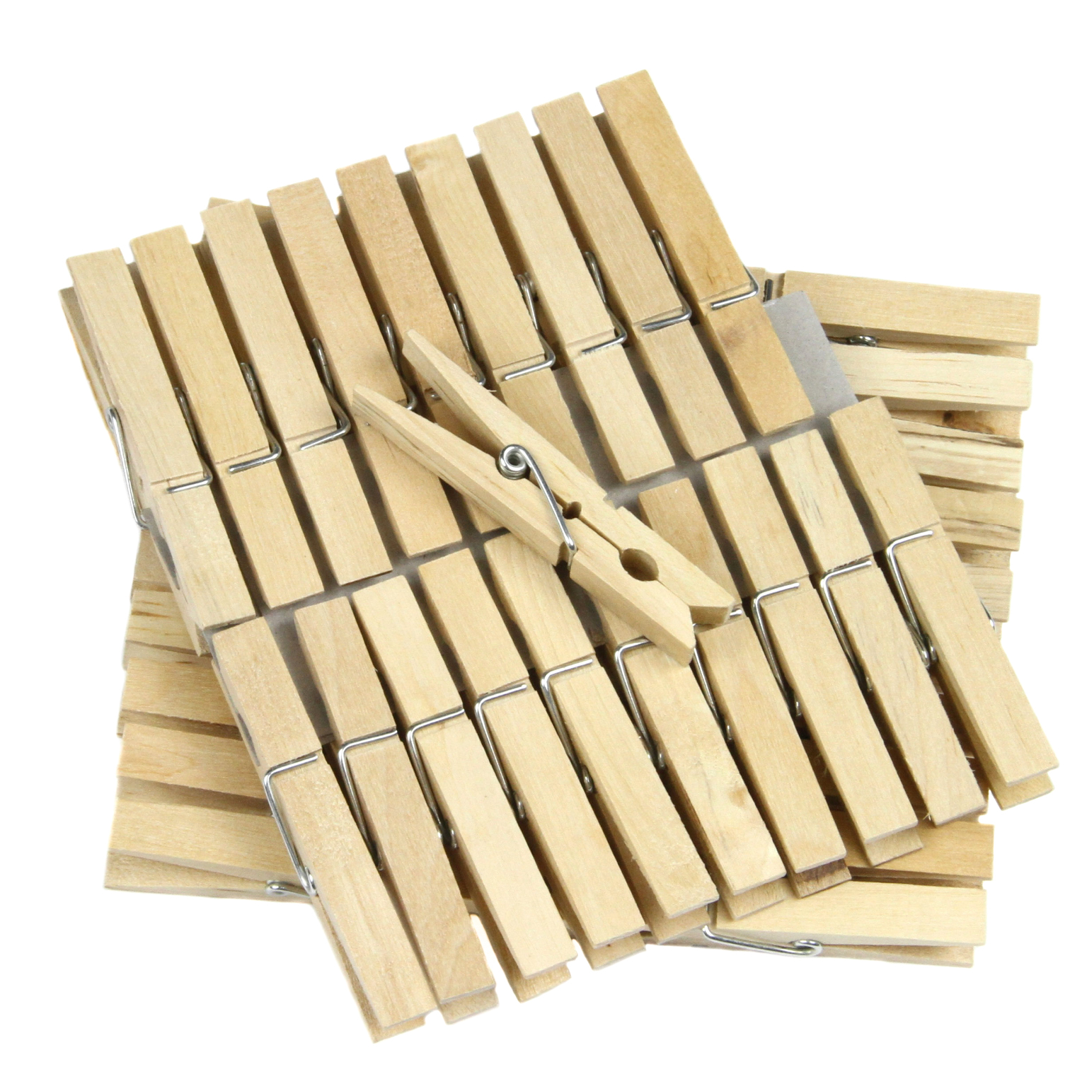 Wholesale Wood Clothes Pins - Large, 40 Pack