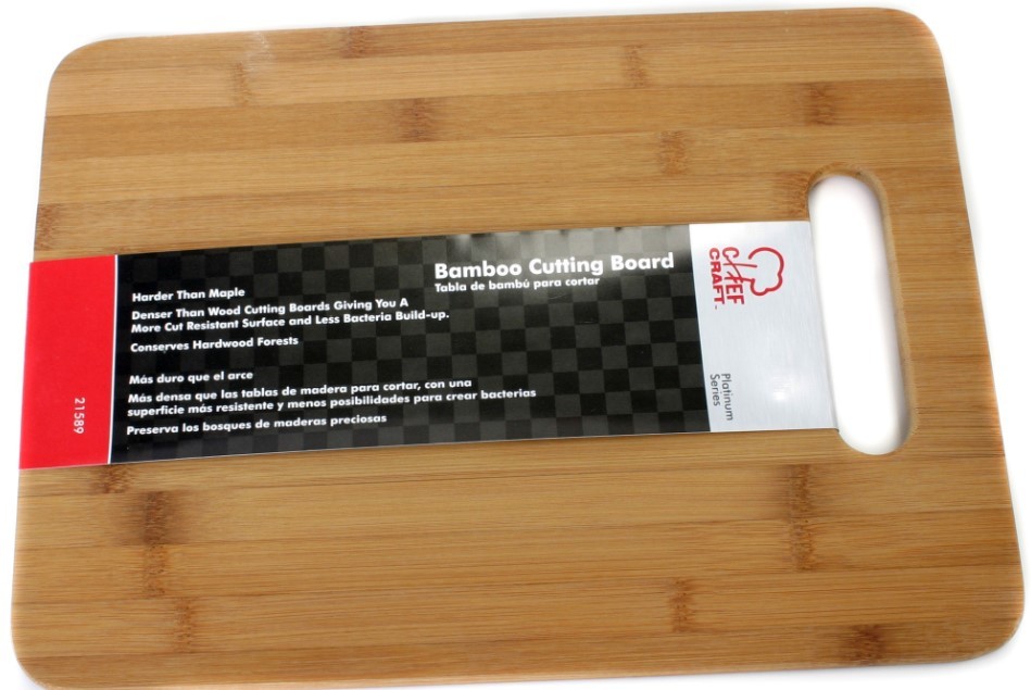 24 Bulk Simply Kitchenware Cutting Board 12.5 X 10 In Bamboo - at