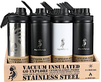 Aquapelli Vacuum Insulated Food Jar, 17 Ounces, Stainless Steel