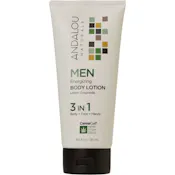 Andalou Naturals 3-in-1 Energizing Body Lotion for Men - 1.7 oz