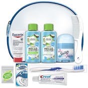 Women's Deluxe Brand Hygiene Kits - 10 Pieces, TSA-Approved