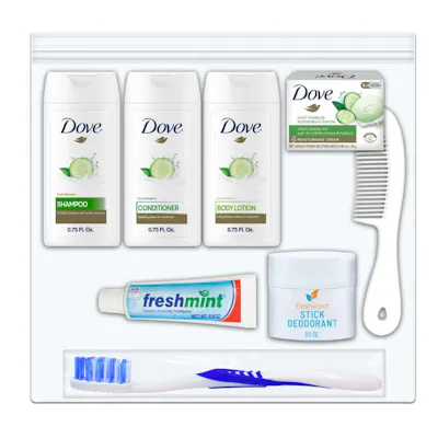 Travel Essential Hygiene Kits - 8 Pieces