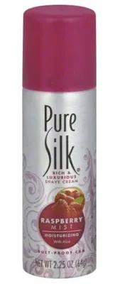 Pure Silk Raspberry Mist Shave Cream, 2.25 oz