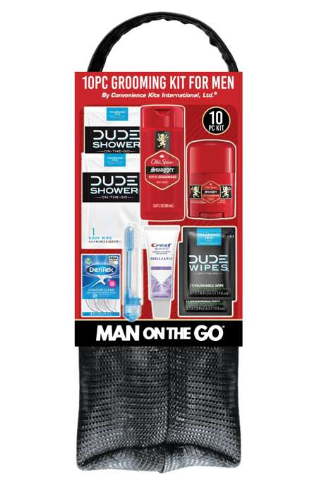 Man on the Go Travel Kits - 9 Pieces