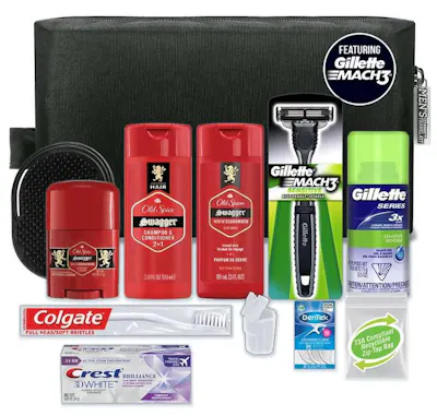 Men's Premium Travel Kit - 11 Piece