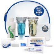 Unisex Hygiene Kits - 10-Piece, TSA Compliant